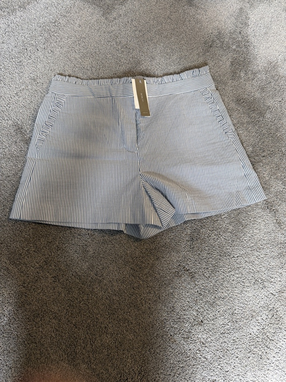 J. Crew Blue and White Striped Women's Shorts